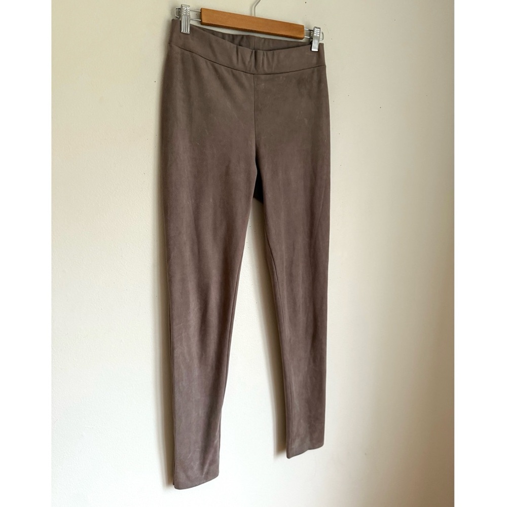 Wolford Suede Leggings in Taupe Brown - Picture 4 of 7
